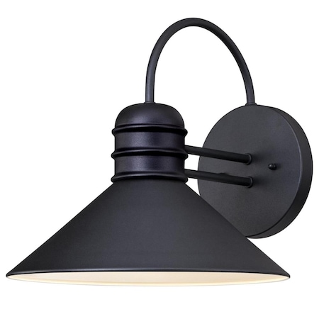 Westinghouse One-Light Outdoor Wall Lantern Watts Creek Textured Blk on Steel 6204400